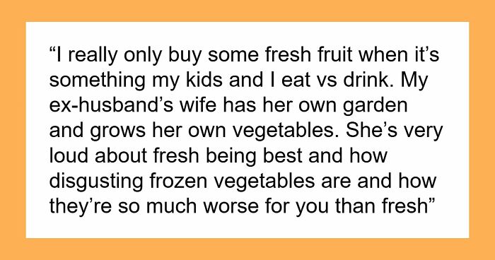 Guy’s Mistress-Turned-Wife Keeps Insulting His Ex’s Frozen Food, Whines As She Brutally Snubs Her