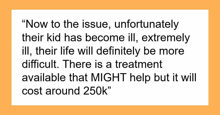 Couple Pay For Luxury Trips But Won’t Fund Their Own Sick Kid, Get Mad As Relatives Won’t “Chip In”