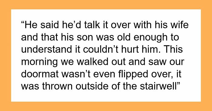 Parents Believe Creepy Clown Doormat Is Too Scary For Their Young Son, Start Crossing Boundaries