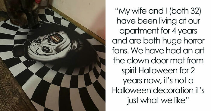 Parents Believe Creepy Clown Doormat Is Too Scary For Their Young Son, Start Crossing Boundaries