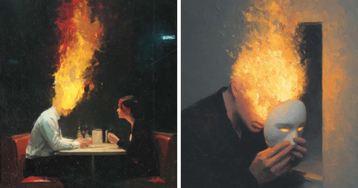 75 Cinematic Digital Artworks By This Artist That Perfectly Capture The Hidden Weight Of Human Emotions