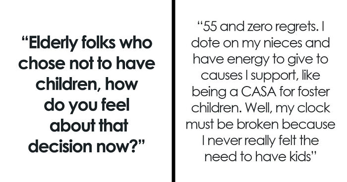 47 Older People That Chose Not To Have Kids Reveal If They Regret The Decision Now