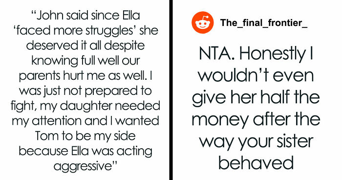 Sis Thinks IVF Struggles Entitle Her To Entire Inheritance, Explodes After Being Offered 50% Instead