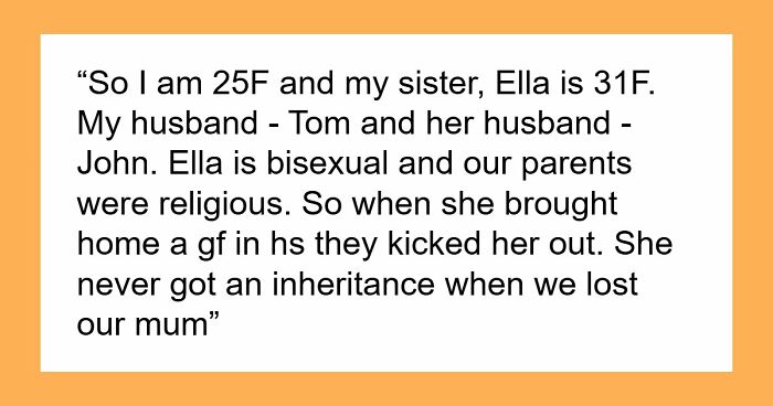 Sis Thinks IVF Struggles Entitle Her To Entire Inheritance, Explodes After Being Offered 50% Instead