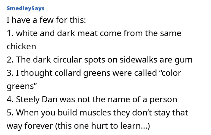Late realization that white and dark meat come from same chicken