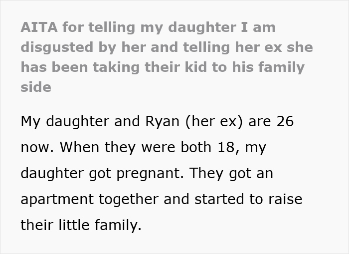 Mom Disgusted With Daughter For Taking Kid To Ex's Bigoted Fam, Rats Her Out To Ex ASAP