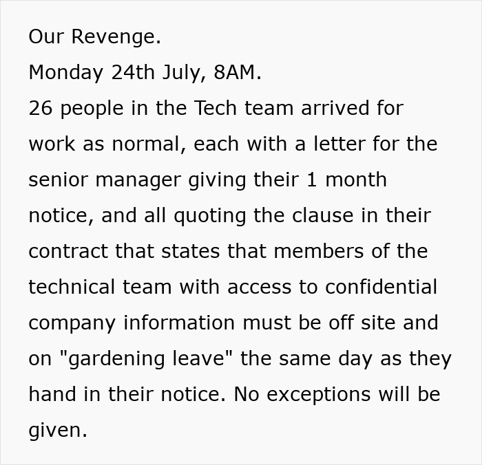 Tech Team Finds Secret Restructure Plan, What They Do Next Shuts The Company Down Tech Team Finds Secret Restructure Plan, What They Do Next Shuts The Company Down
