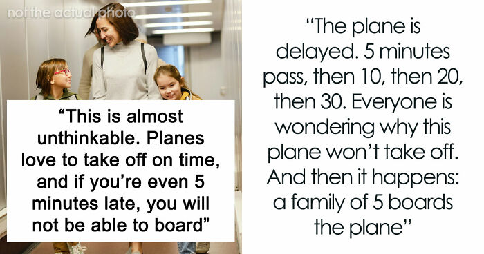 Family Shows Up 30 Minutes Late To Flight, Then Demands Man Gives Up His Seat
