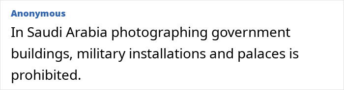 Saudi Arabia bans photographing government buildings and palaces