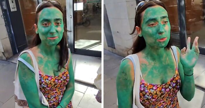 Green Woman Teaches Everyone A Lesson After Being Asked What Happened