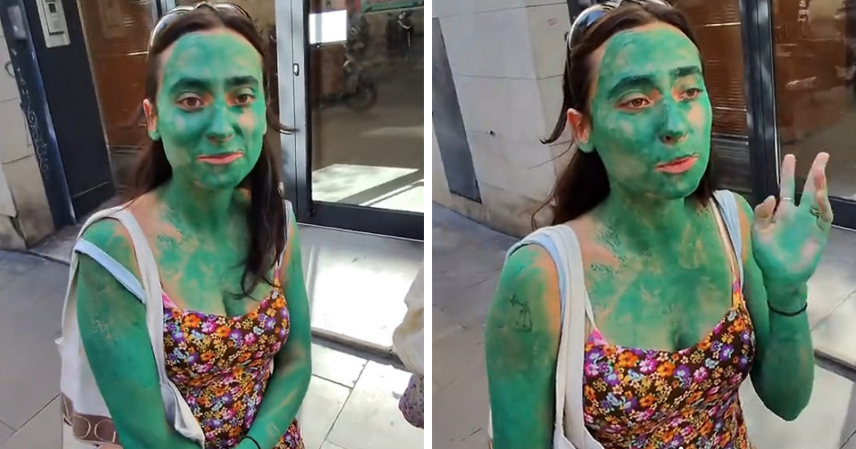 Green Woman Teaches Everyone A Lesson After Being Asked What Happened
