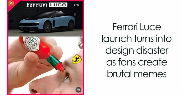 “Bubble Gum Ferrari”: Social Media Mocks Ferrari’s Bold Electric Vehicle Design