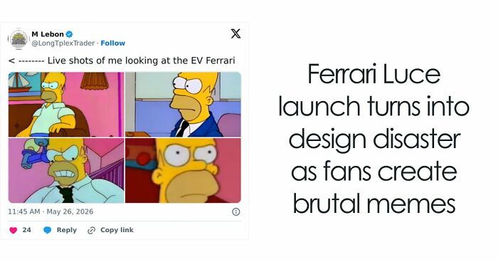 “No Way”: Ferrari’s Electric Vehicle Debut Triggers Internet Memefest