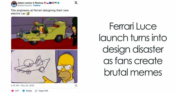 “Bubble Gum Ferrari”: Social Media Mocks Ferrari’s Bold Electric Vehicle Design