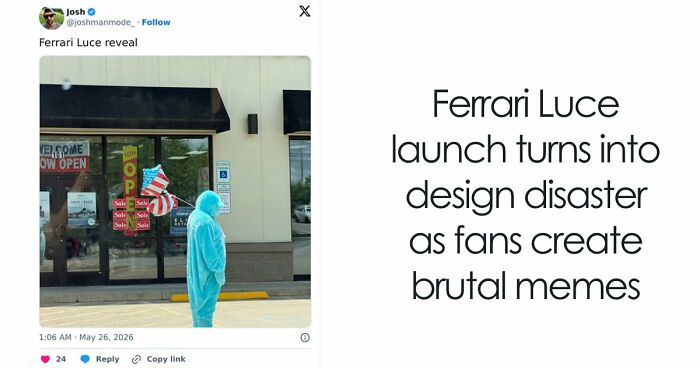 “Bubble Gum Ferrari”: Social Media Mocks Ferrari’s Bold Electric Vehicle Design