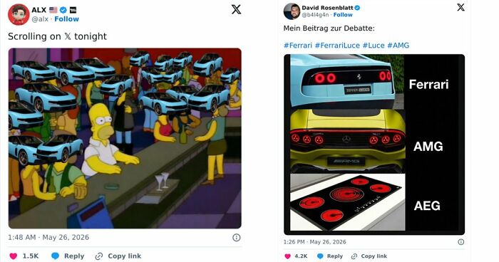 “Bubble Gum Ferrari”: Social Media Mocks Ferrari’s Bold Electric Vehicle Design