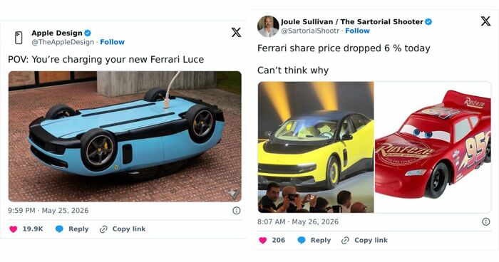 “Bubble Gum Ferrari”: Social Media Mocks Ferrari’s Bold Electric Vehicle Design