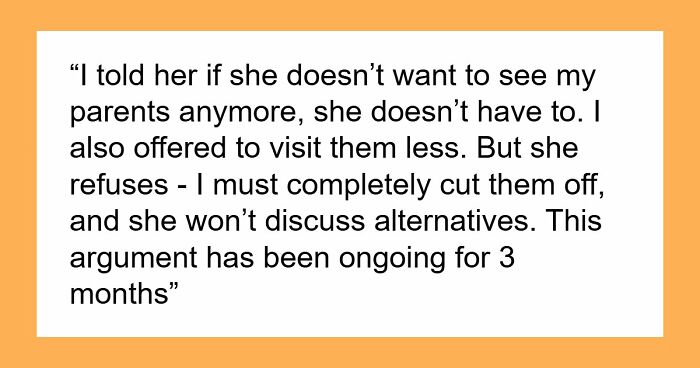 Sly Fiancée Expects Guy To Cut Off His Parents As They’re Manipulative, He Doesn’t Know What To Do