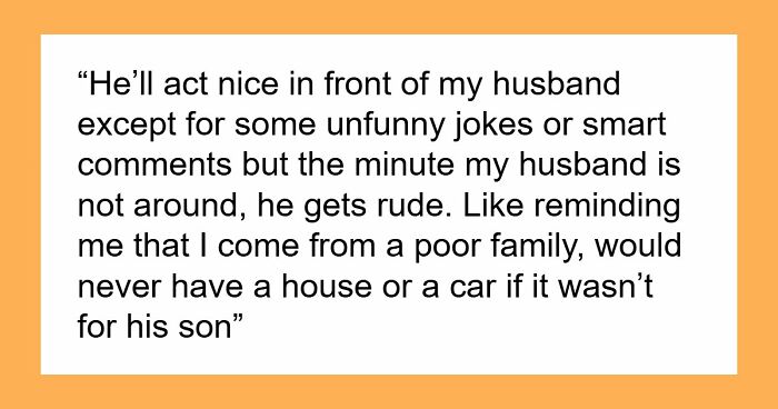 Cruel FIL Thinks DIL’s A Gold Digger, She’s Horrified As He Lies To Son That She’s Having An Affair