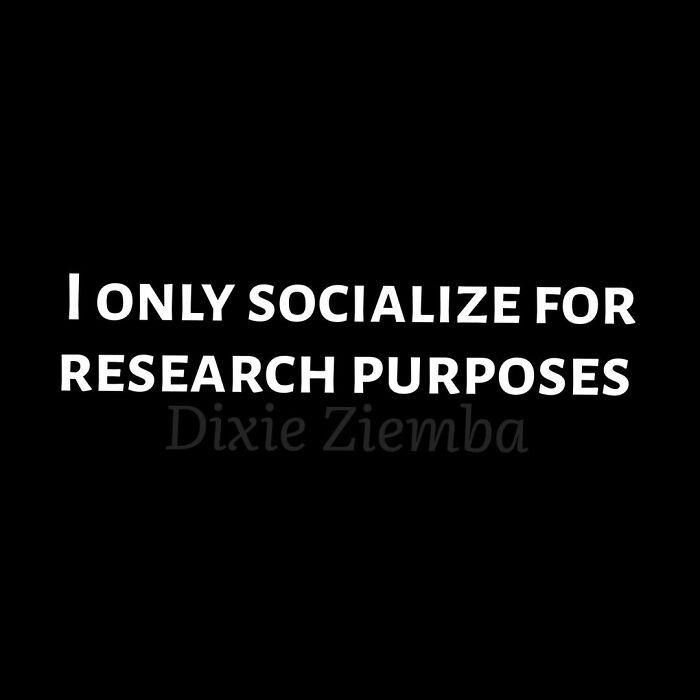 Text meme about socializing only for research purposes