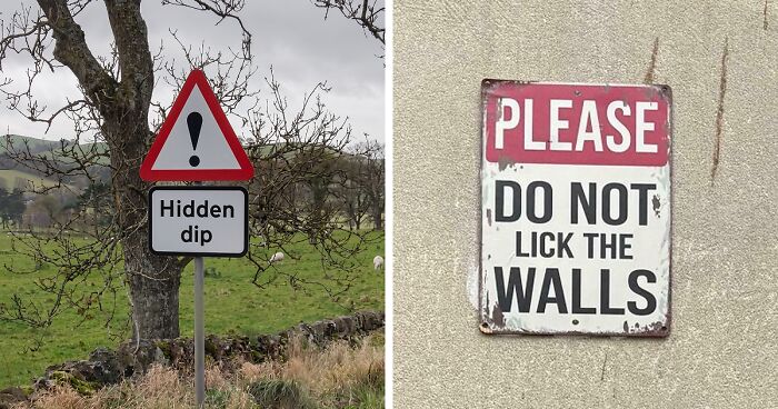 “Please Do Not Lick The Walls”: 83 Ridiculous Signs That Prove How Funny British People Are