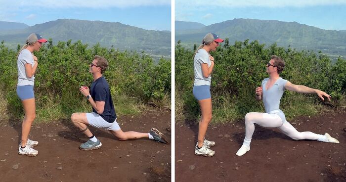 People Saw This Woman’s Proposal Pic And Couldn’t Resist Making These 42 Hilarious Edits