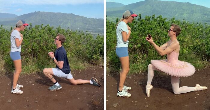 People Saw This Woman’s Proposal Pic And Couldn’t Resist Making These 42 Hilarious Edits