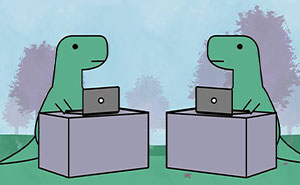 48 New Sweet And Relatable “Dinosaur Couch” Comics That Turn Anxiety Into Humor