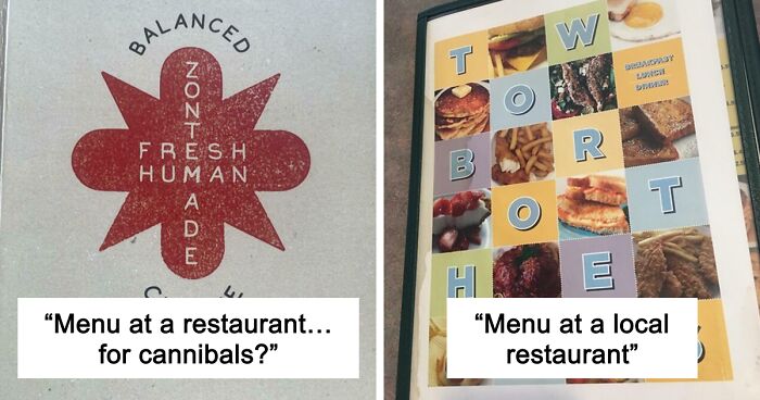 “Fresh Human”: 58 Funny Restaurant Menu Fails That Had People Spitting Their Food (New Pics)
