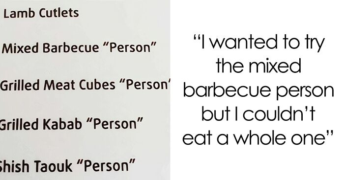 “Fresh Human”: 58 Funny Restaurant Menu Fails That Had People Spitting Their Food (New Pics)