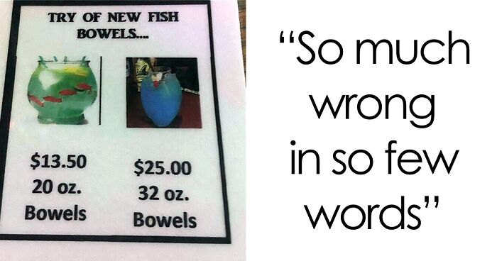 “Fresh Human”: 58 Funny Restaurant Menu Fails That Had People Spitting Their Food (New Pics)