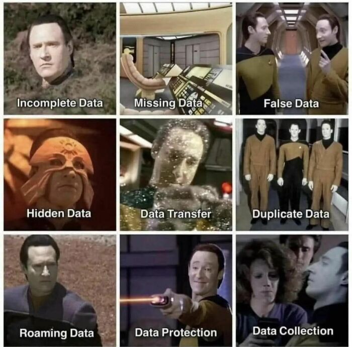 Star Trek themed data type meme humor science and technology meme
