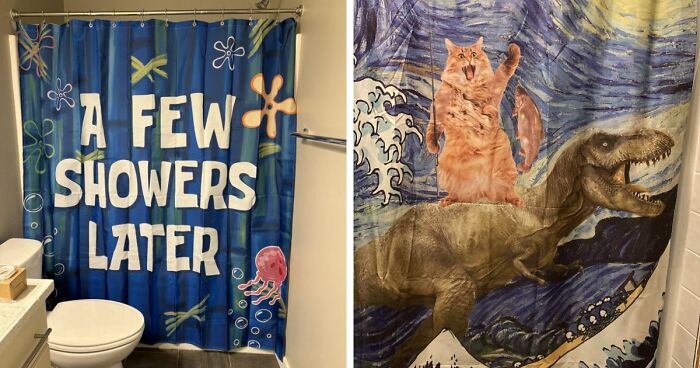 64 Quirky And Hilarious Shower Curtains That Perfectly Show People’s Personalities