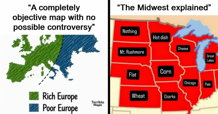 85 Maps That Have No Business Being This Horrible Yet Funny At The Same Time