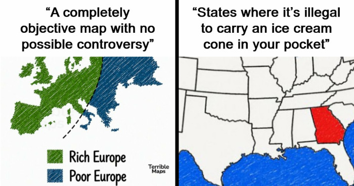 85 Maps That Have No Business Being This Horrible Yet Funny At The Same Time