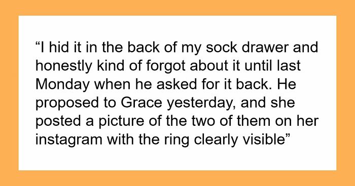 GF Finds Engagement Ring In BF’s Sock Drawer, Goes Ballistic After Seeing Another Woman Wearing It