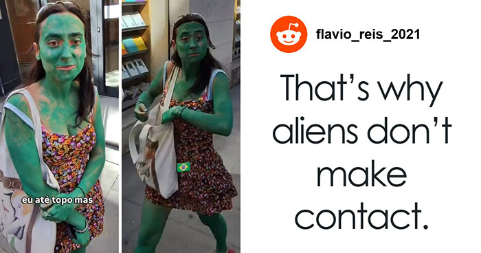 Green Woman Teaches Everyone A Lesson After Being Asked What Happened