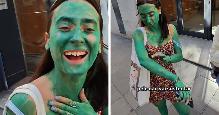 Green Woman Teaches Everyone A Lesson After Being Asked What Happened