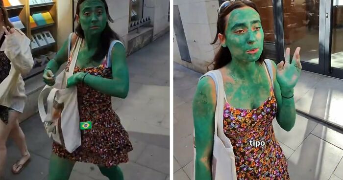 Green Woman Teaches Everyone A Lesson After Being Asked What Happened
