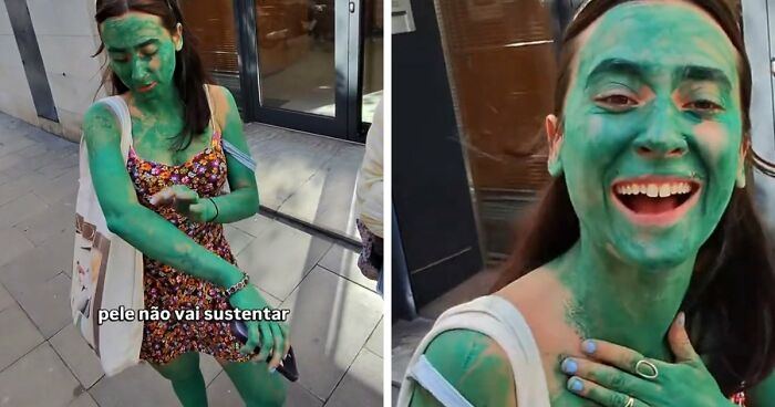 Green Woman Teaches Everyone A Lesson After Being Asked What Happened
