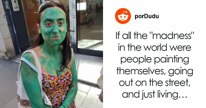 Green Woman Teaches Everyone A Lesson After Being Asked What Happened