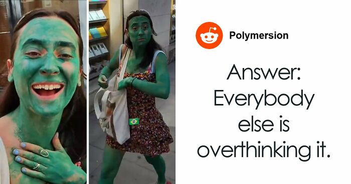 Green Woman Teaches Everyone A Lesson After Being Asked What Happened