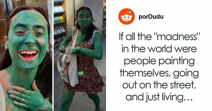 Green Woman Teaches Everyone A Lesson After Being Asked What Happened