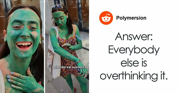 Green Woman Teaches Everyone A Lesson After Being Asked What Happened
