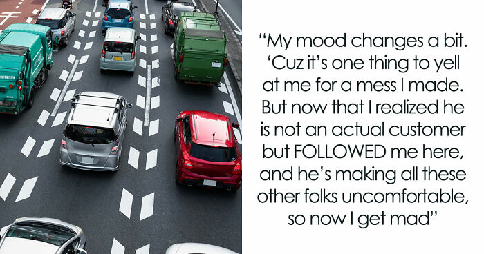 Driver Thinks He’s Following Guy To His Job To Get Him Fired After Being Cut Off, Gets Humiliated