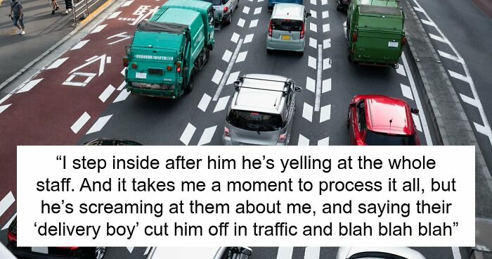 Driver Thinks He’s Following Guy To His Job To Get Him Fired After Being Cut Off, Gets Humiliated
