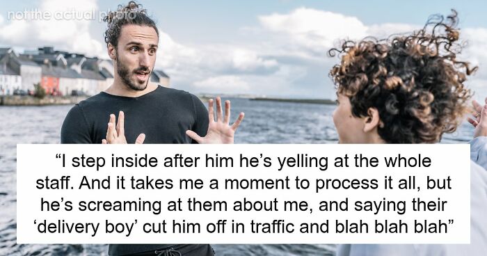 Driver Thinks He’s Following Guy To His Job To Get Him Fired After Being Cut Off, Gets Humiliated