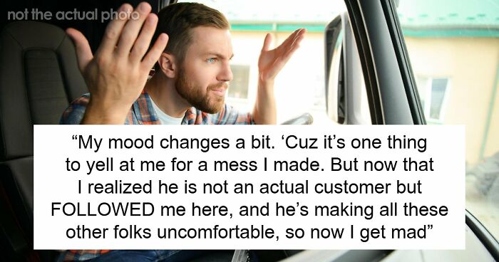 Driver Thinks He’s Following Guy To His Job To Get Him Fired After Being Cut Off, Gets Humiliated
