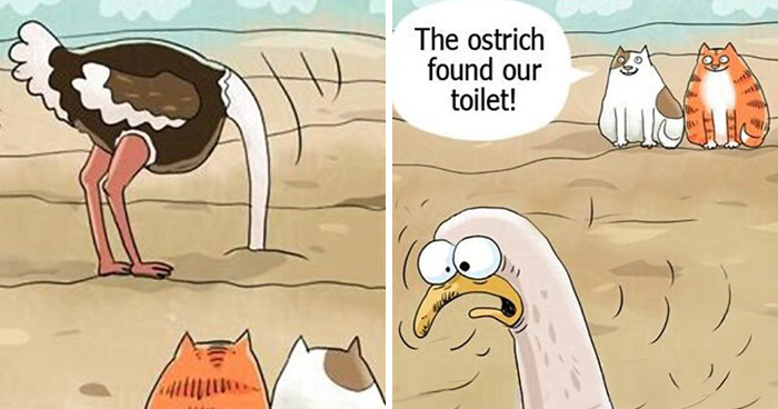 50 Heartwarming Cat Comics By This Lithuanian Artist That Beautifully Capture Human Emotions