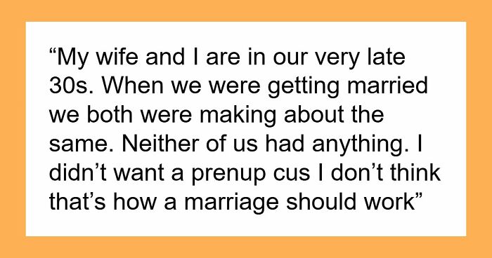 Wife Demands Prenup To Protect Her Income, Hubby Offers Her An 8% Interest Loan When She Needs Help